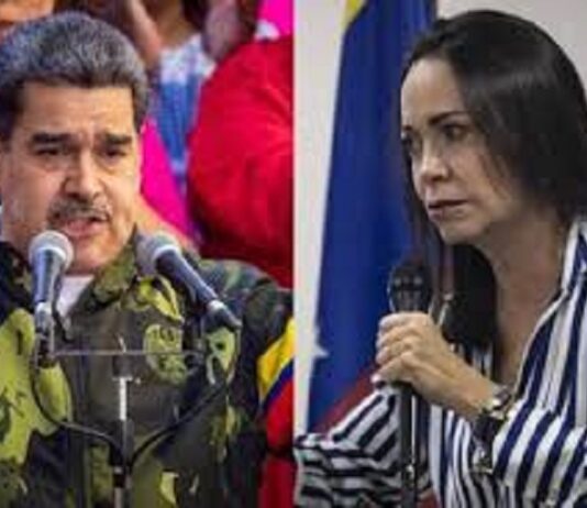 Nicolás Maduro y María Corina Machado